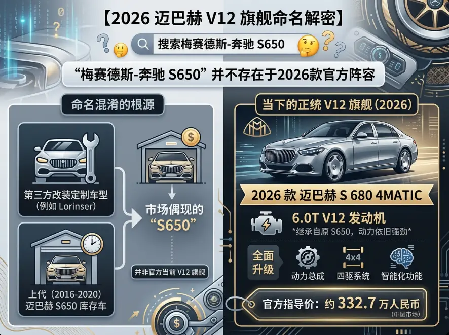 奔驰S650：一台"消失"的旗舰，和迈巴赫V12的命名迷局