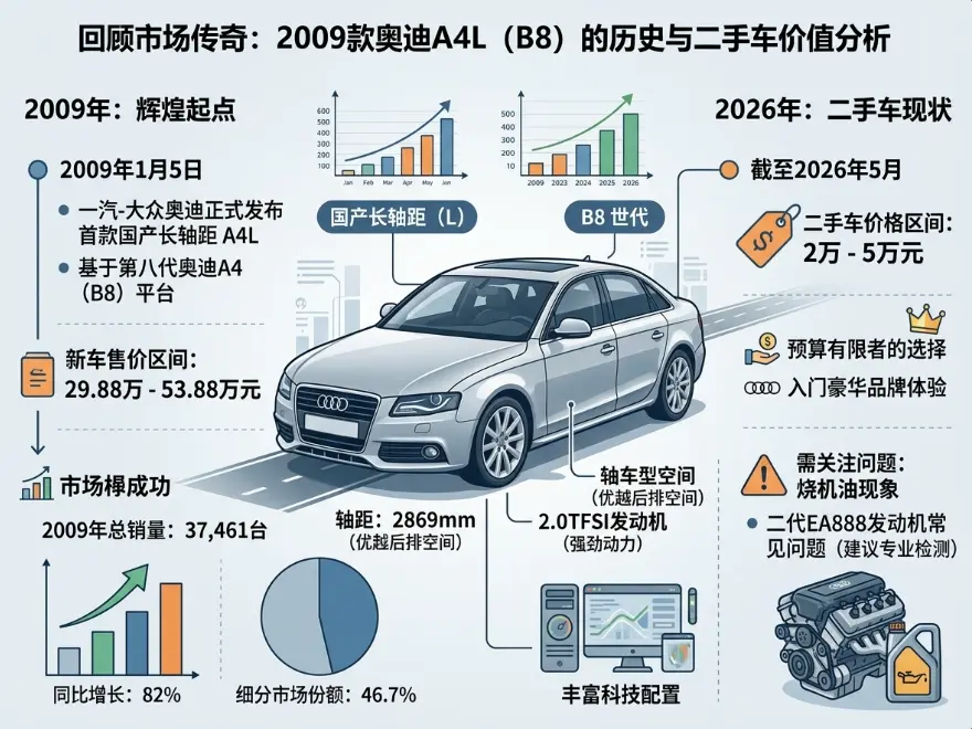 09款奥迪A4L：改变豪华中型车格局的