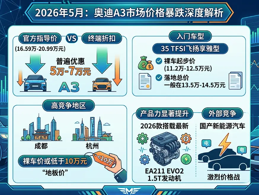 奥迪a3现在多少钱_官方指导价和最低裸车价指南 第1张 奥迪a3现在多少钱_官方指导价和最低裸车价指南 第1张