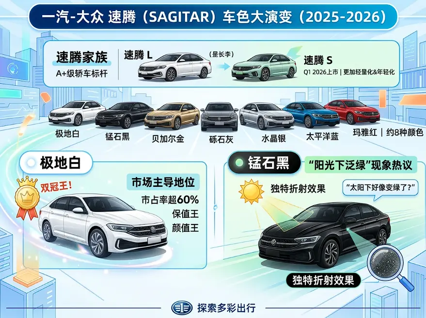 色彩的博弈：大众速腾2025-2026款全系配色深度解析与选购指南