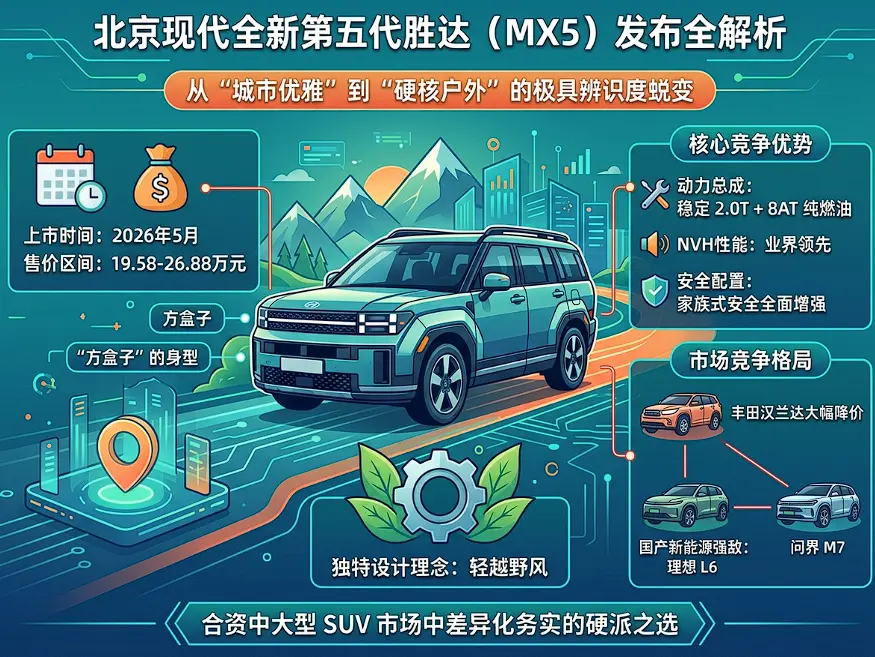 新胜达suv_2026款第五代胜达已正式上市 第1张 新胜达suv_2026款第五代胜达已正式上市 第1张
