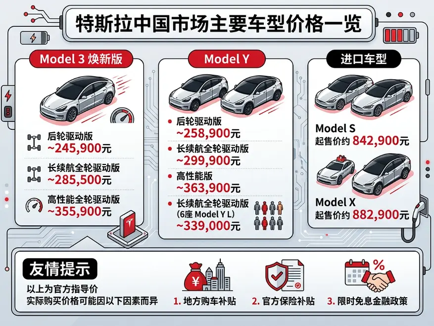 特斯拉价格表：为什么你看到的