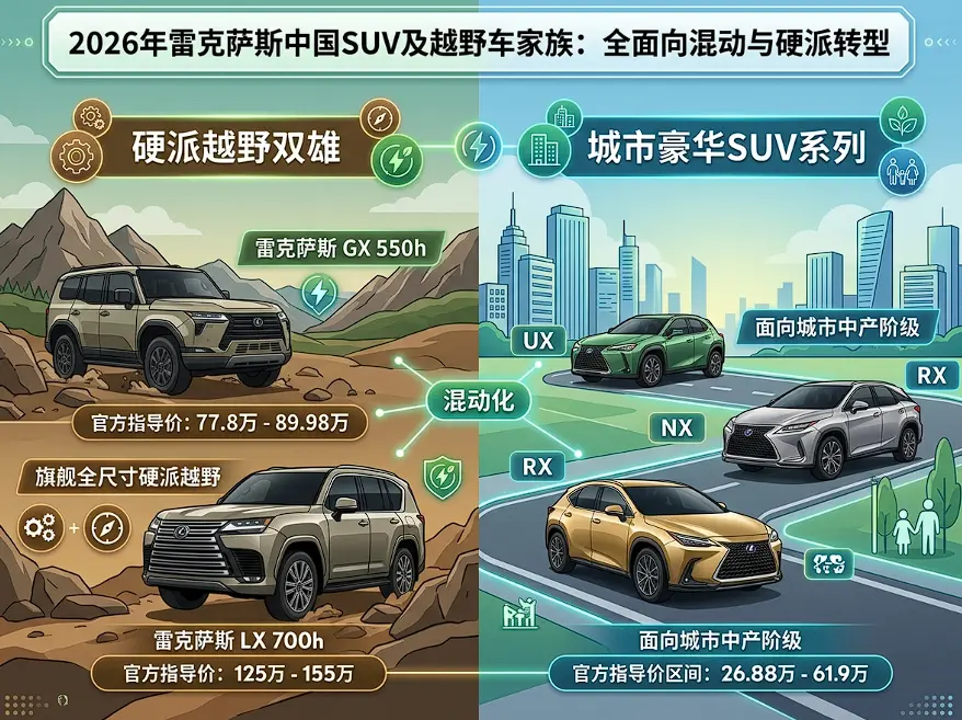 2026雷克萨斯越野车报价指南 第1张 2026雷克萨斯越野车报价指南 第1张
