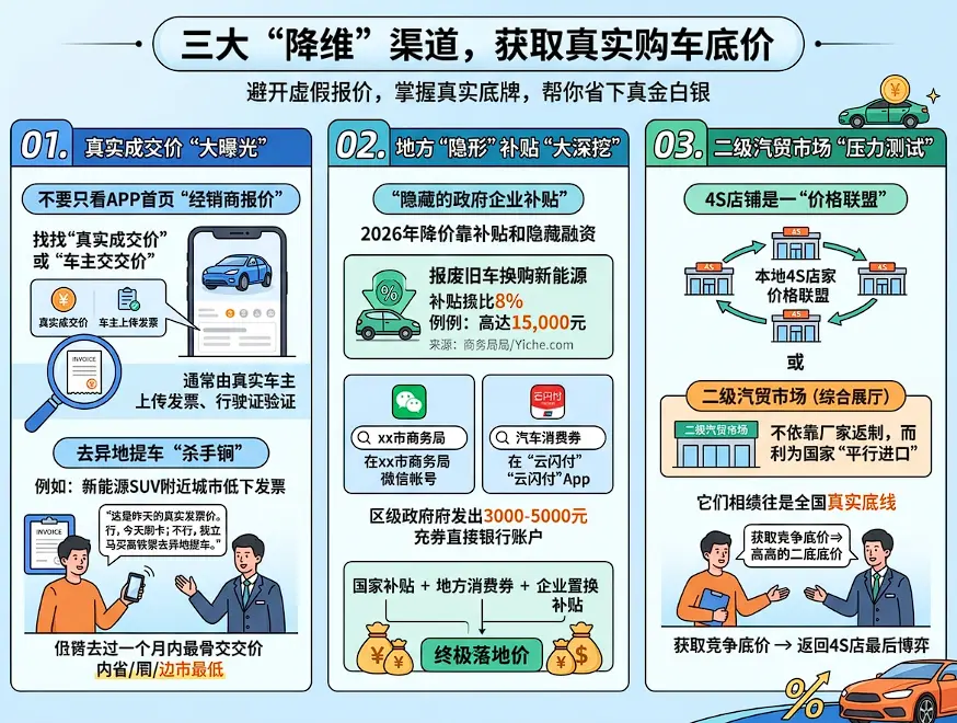别被App上的“降价5万”骗了:2026年找汽车真实底价的3个隐秘渠道 第1张 别被App上的“降价5万”骗了:2026年找汽车真实底价的3个隐秘渠道 第1张