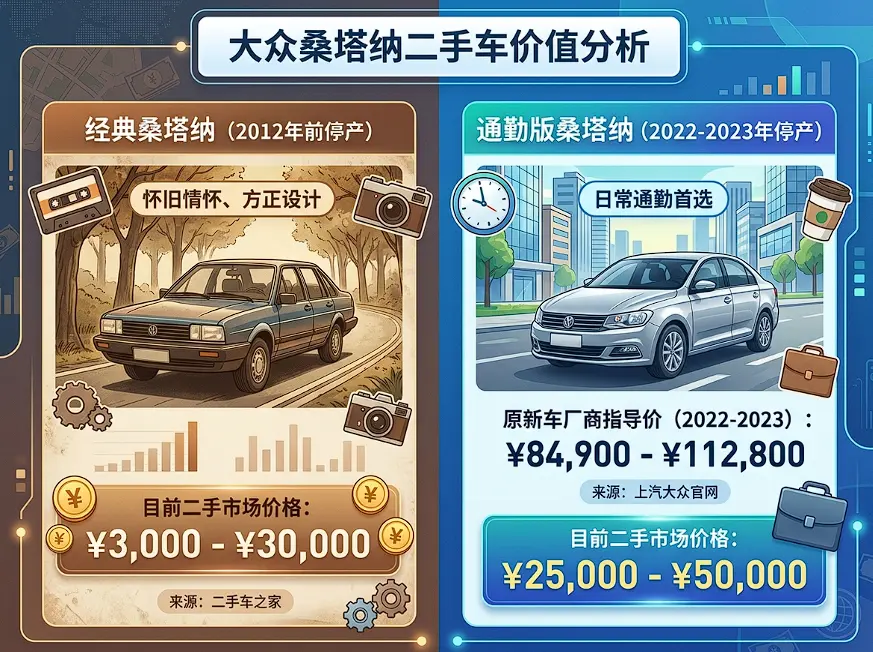 “拥有桑塔纳，走遍天下都不怕”：2026年，普桑汽车报价与情怀溢价真相