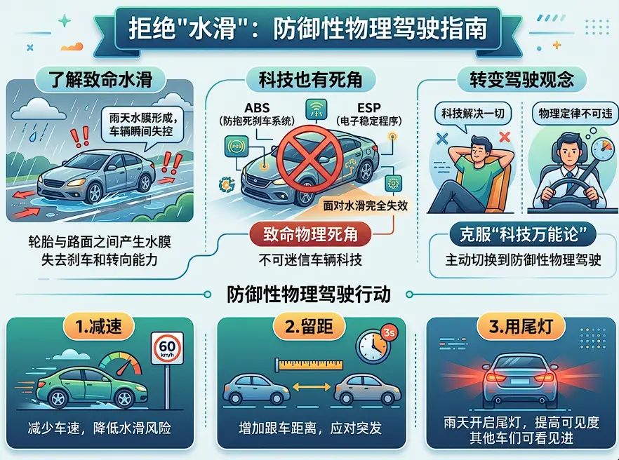 遇雨则失控？从山西湖北客车事故，看懂雨天行车的物理死角与自救常识
