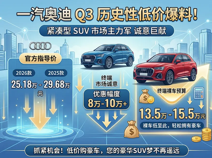 奥迪q3报价_2026款/2025款奥迪Q3最新报价单 第1张