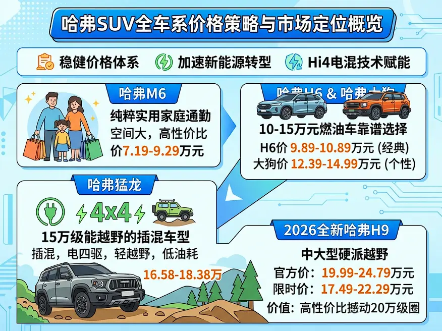 2026长城汽车最新价格探底：五大品牌全矩阵解析，10-70万如何精准避坑？ 第1张