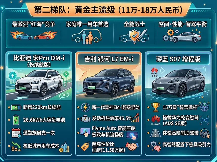 2026混动汽车最新价格表:10万到30万,这几款才是“闭眼入”的真香选择 第2张 2026混动汽车最新价格表:10万到30万,这几款才是“闭眼入”的真香选择 第2张