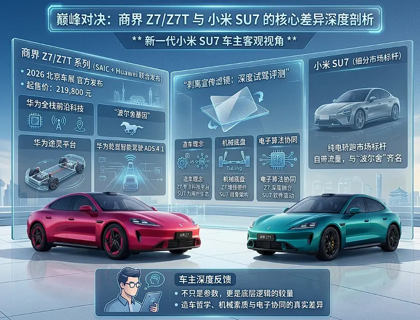 “保时界”遇上“米时捷”：小米SU7车主试驾尚界Z7，谁在向舒适妥协？