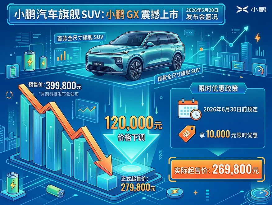 预售价一刀砍掉12万！小鹏GX“掀桌子”背后：那个不甘心的理工男，这次想痛快赢一次