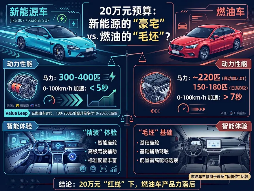 20万的认知死穴：为什么在“油电之争”里，油车车主从不提“同等价格”？