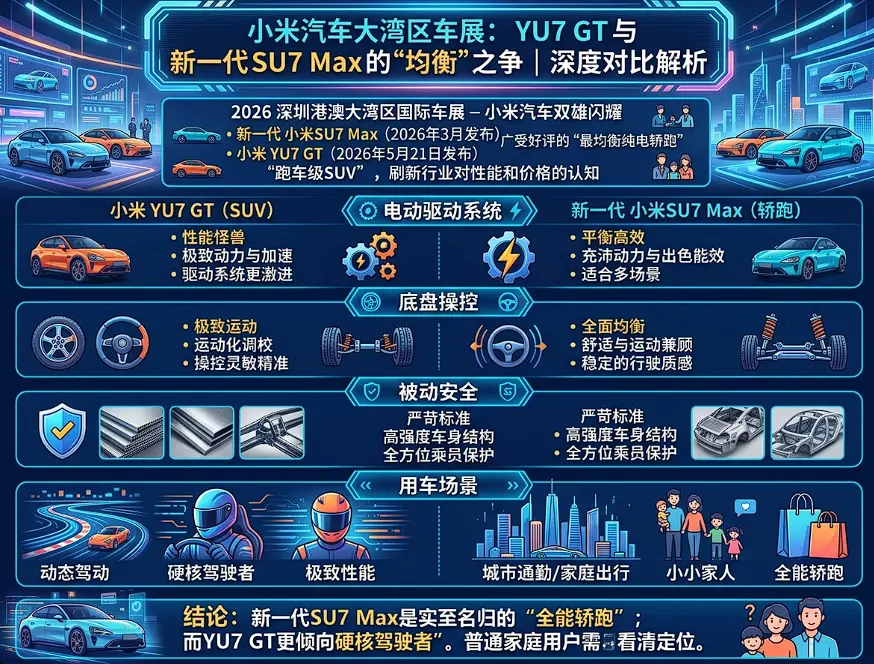 性能玩家的终极答案？深析小米新一代SU7 Max与YU7 GT的“平衡美学”