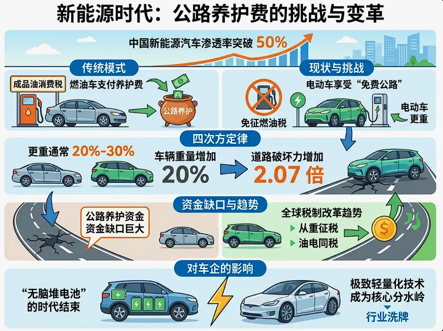 谁来为马路“买单”？当电动车告别“免费午餐”，车重税离我们有多远？