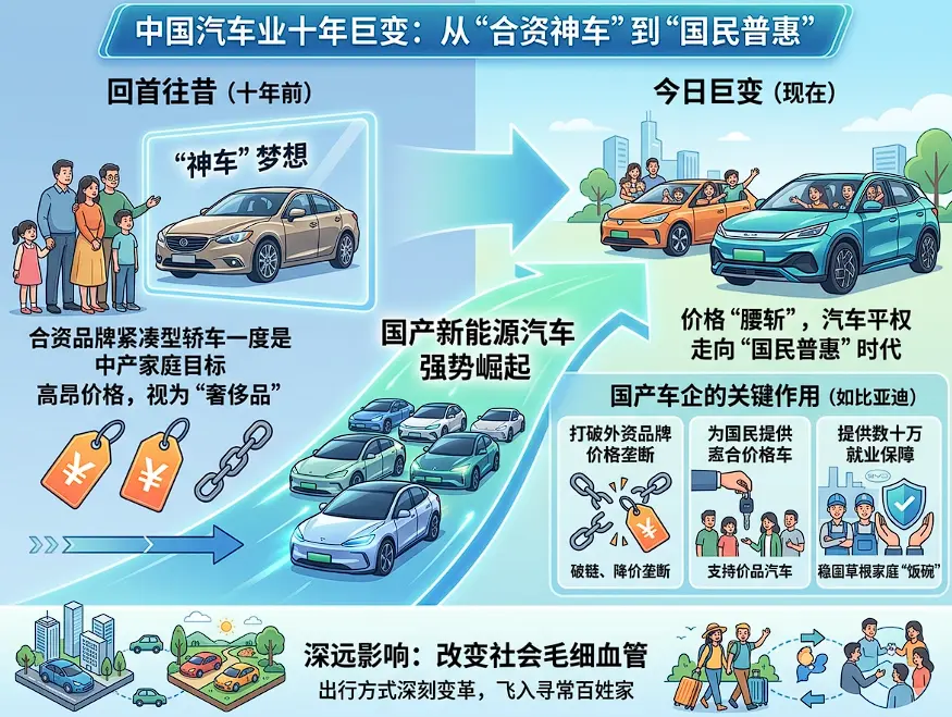 从16万降到6万：中国汽车“平权”十年与比亚迪的普惠密码