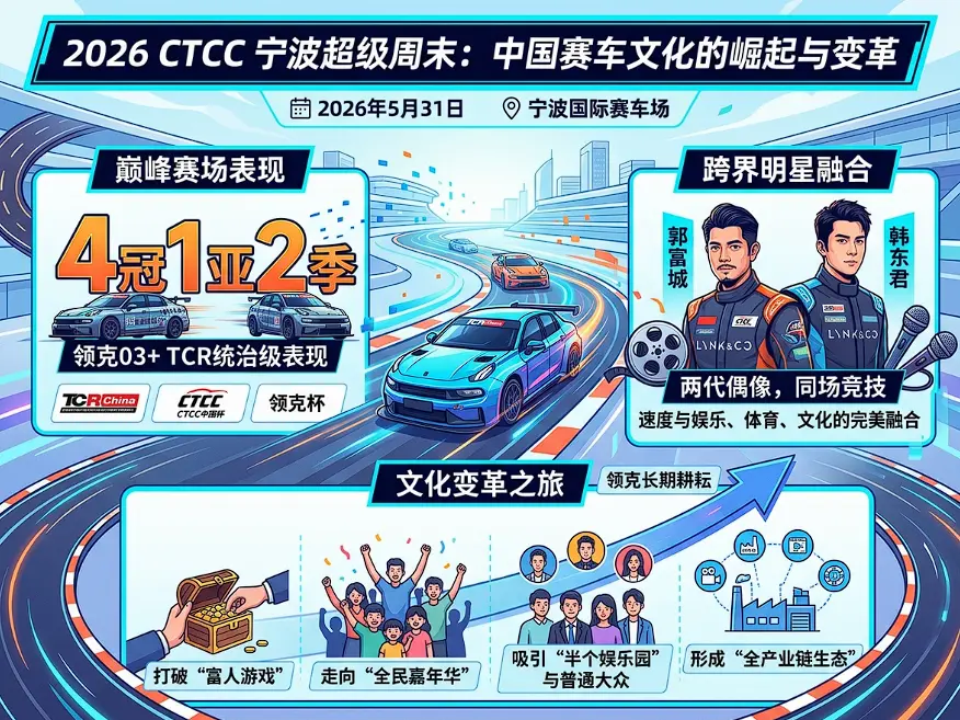 明星竞技、技术反哺与平民梦想：从2026 CTCC宁波“超级周末”看中国赛车文化的破圈之路