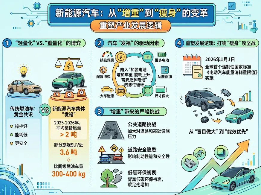 告别“虚胖”的下半场：续航内卷、配置竞赛，谁在推高新能源车的“体重”？ 第1张